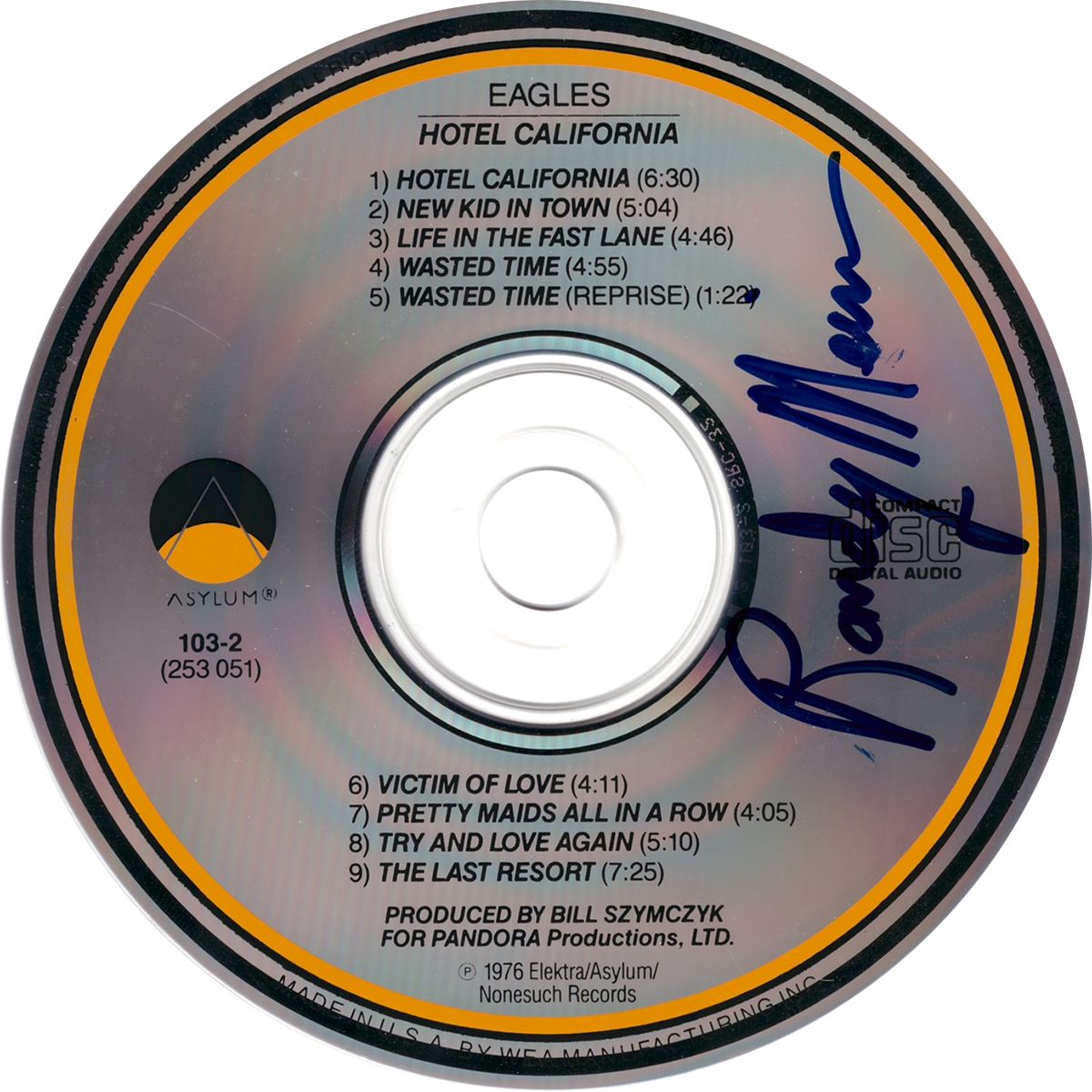 Randy Meisner CD - Hotel California Randy Meisner CD - Hotel California