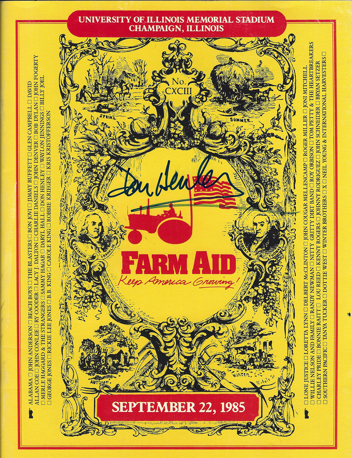 Don Henley - Farm Aid #1 Don Henley - Farm Aid #1