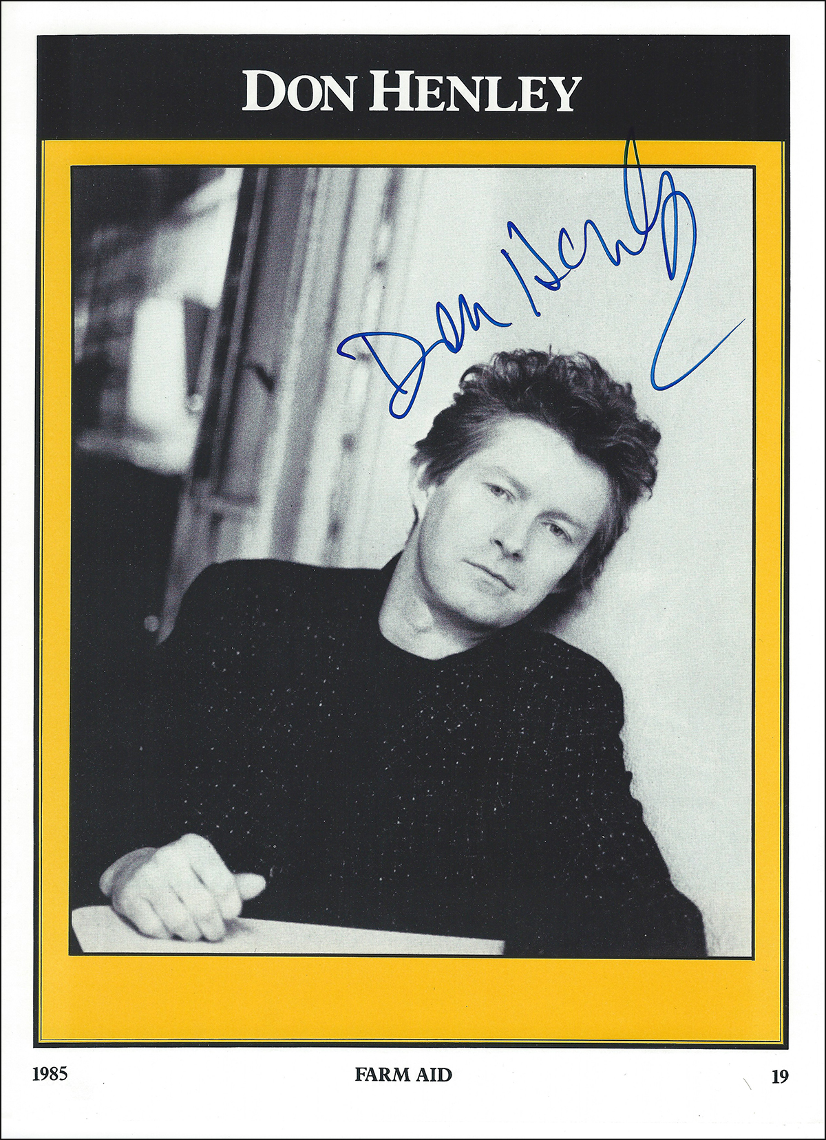 Don Henley - Farm Aid Inner #1 Don Henley - Farm Aid Inner #1