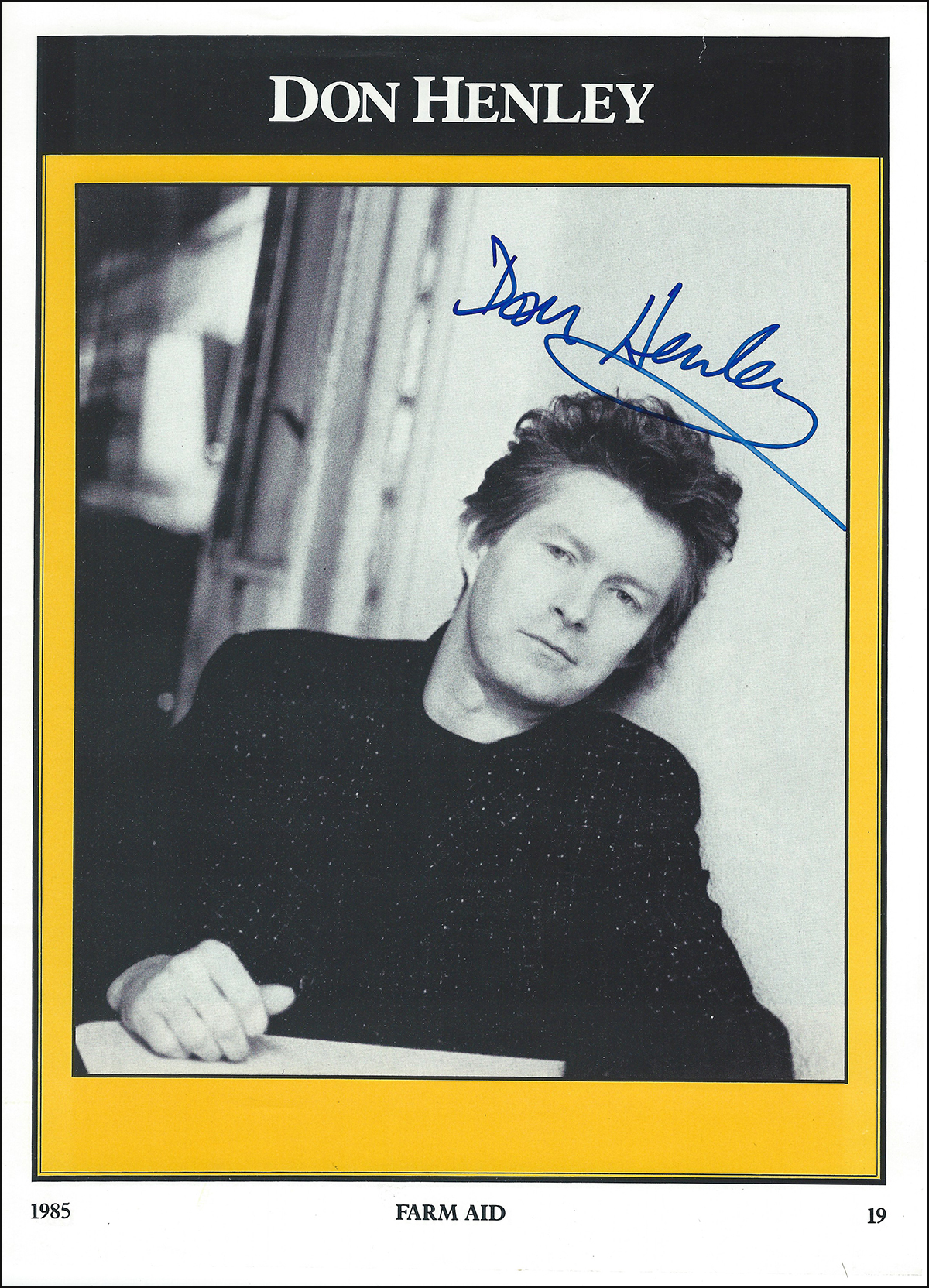 Don Henley - Farm Aid Inner #3 Don Henley - Farm Aid Inner #3